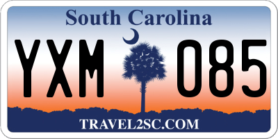 SC license plate YXM085