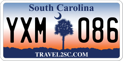SC license plate YXM086