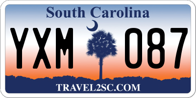 SC license plate YXM087