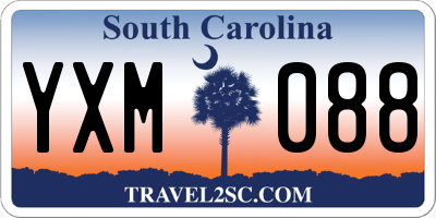 SC license plate YXM088
