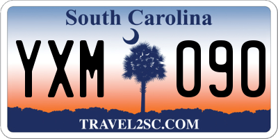 SC license plate YXM090