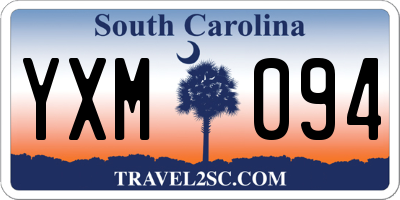 SC license plate YXM094