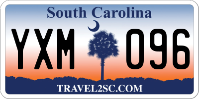 SC license plate YXM096