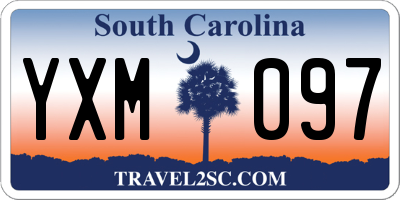 SC license plate YXM097