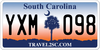 SC license plate YXM098