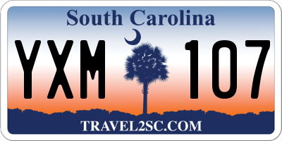 SC license plate YXM107