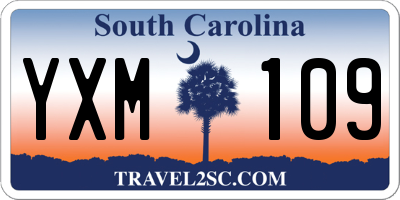 SC license plate YXM109