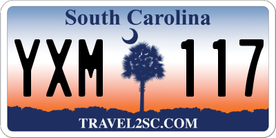 SC license plate YXM117