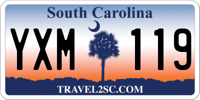 SC license plate YXM119