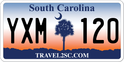 SC license plate YXM120