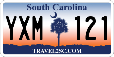 SC license plate YXM121