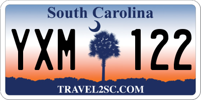 SC license plate YXM122
