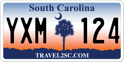 SC license plate YXM124