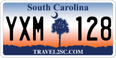 SC license plate YXM128