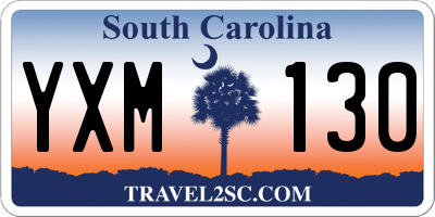 SC license plate YXM130
