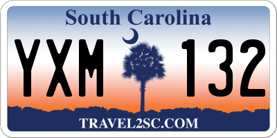 SC license plate YXM132