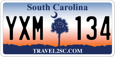 SC license plate YXM134
