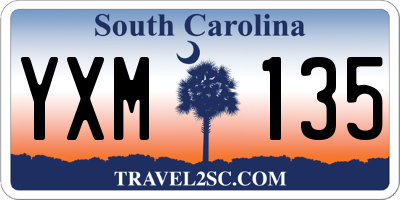 SC license plate YXM135