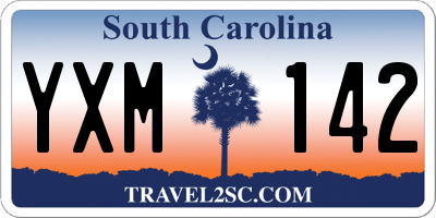 SC license plate YXM142