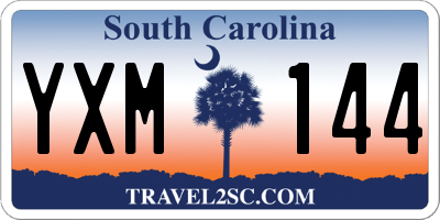 SC license plate YXM144