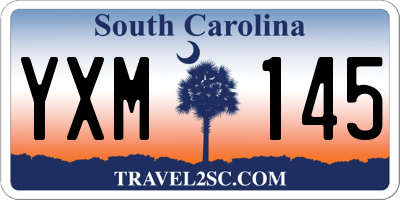 SC license plate YXM145
