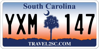 SC license plate YXM147