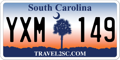 SC license plate YXM149