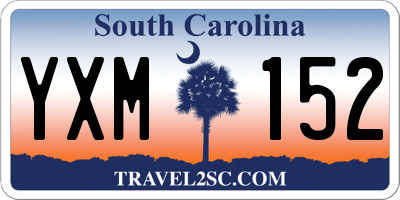 SC license plate YXM152