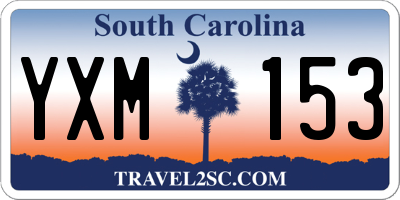 SC license plate YXM153