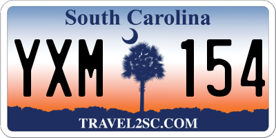 SC license plate YXM154