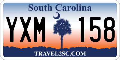 SC license plate YXM158