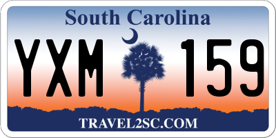 SC license plate YXM159
