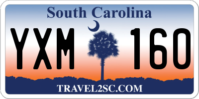 SC license plate YXM160