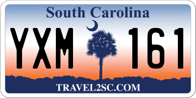 SC license plate YXM161