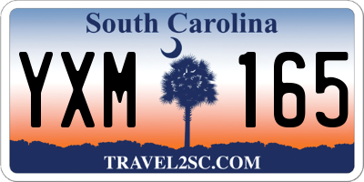SC license plate YXM165
