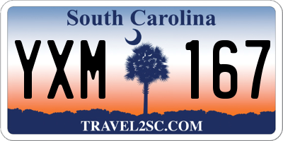 SC license plate YXM167