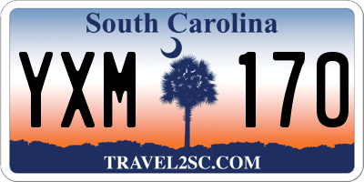 SC license plate YXM170