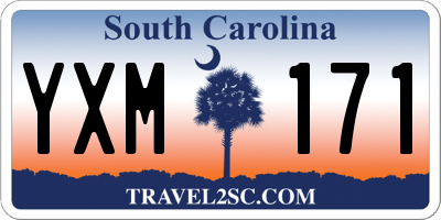 SC license plate YXM171