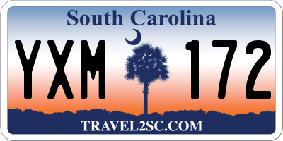 SC license plate YXM172