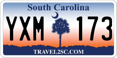 SC license plate YXM173