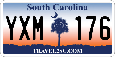 SC license plate YXM176