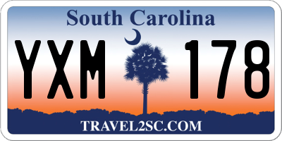 SC license plate YXM178