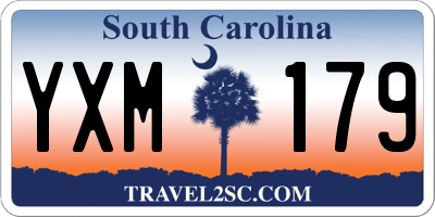 SC license plate YXM179