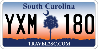 SC license plate YXM180