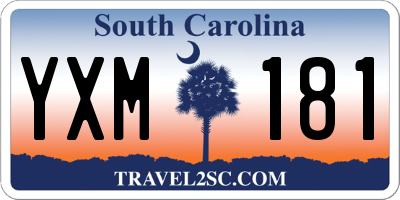 SC license plate YXM181