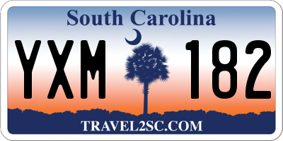 SC license plate YXM182