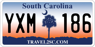 SC license plate YXM186