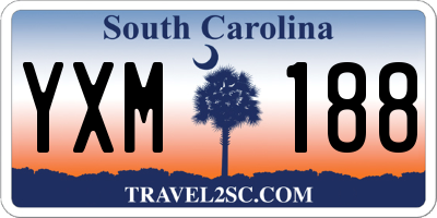 SC license plate YXM188