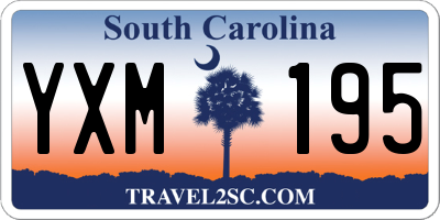 SC license plate YXM195