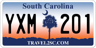 SC license plate YXM201